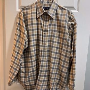 Lands' End, grey & taupe check